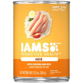 IAMS Proactive Health PatÃ© Puppy Wet Dog Food Pate w/Chicken & Rice 13.2oz
