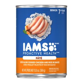 IAMS Proactive Health PatÃ© Senior Wet Dog Food Chicken & Rice 12.3oz