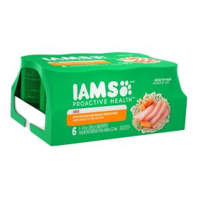 IAMS Proactive Health PatÃ© Adult Wet Dog Food Pate w/Chicken & Rice 13oz 6pk