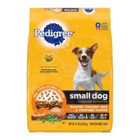 Pedigree Complete Nutrition Small Breed Adult Dry Dog Food Roasted Chicken, Rice & Vegetable 14lbs