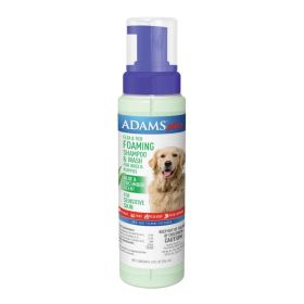 Adams Flea  Tick Foaming Shampoo  Wash for Dogs  Puppies 1ea/10 oz