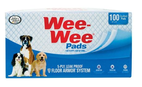 Four Paws WeeWee Superior Performance Dog Pee Pads 1ea/22 in X 23 in Bag 100 ct