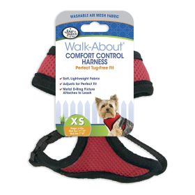 Four Paws Comfort Control Dog Harness Red 1ea/Extra SMall