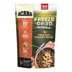 Acana Dog Grain Free Freeze-Dried Morsels Free Run Turkey Recipe 8oz.