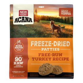 Acana Dog Grain Free Freeze-Dried Patties Free Run Turkey Recipe 14oz.