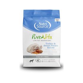 NutriSource PureVita LID Grain Free Dry Dog Food Turkey & Sweet Potato EntrÃ©e 25lb