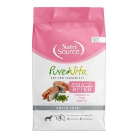 Pure Vita Dog Small Bites Grain Free Salmon & Pea 12Lbs