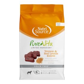 Pure Vita Dog Food  GF Venison and Red Lentil 4lbs