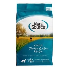 NutriSource Dry Dog Food Chicken & Rice 4lb