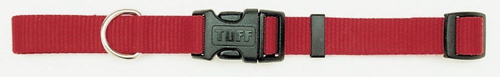 Coastal Adjustable Nylon Dog Collar with Plastic Buckle Red, 1ea/3/8 In X 812 in