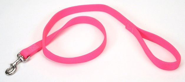 Coastal DoublePly Nylon Dog Leash Neon Pink, 1ea/1 In X 4 ft