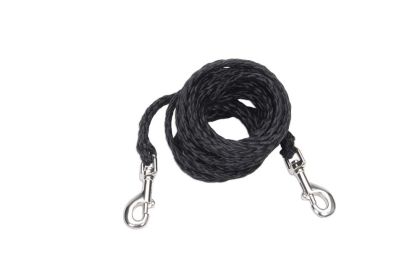 Coastal Poly Big Dog Tie Out Black, 1ea/3/8 In X 15 ft