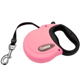 Coastal Retractable Dog Leash Pink, 1ea/16 ft, SM
