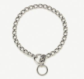 Titan Chain Training Dog Collar Fine Nickel, Chrome 1ea/2 Mm X 14 in