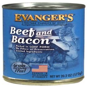 Evanger's Heritage Classic Wet Dog Food Beef & Bacon 20.2oz 12pk