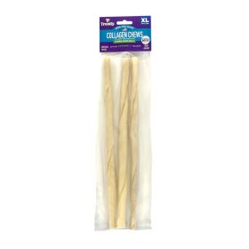 Treatly Collagen Chew Twist Rolls Dog Treats Natural, 1ea/XL, 3 pk