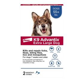 K9 Advantix Classic Dog Extra Large 55+ Lbs - 2 Pack