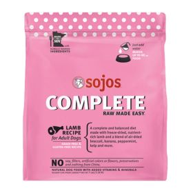 Sojos Dog Complete Freeze-Dried Adult Lamb Recipe 7Lbs