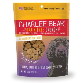 Charlee Bear Dog Crunch Grain Free Turkey And Sweet Potato 8oz.