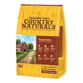 Grandma Mae's Country Naturals Dog Puppy Entree Chicken Meal & Brown Rice Recipe 24Lbs