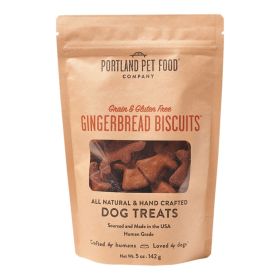 Portland Dog Grain Free Gluten Free Gingerbread Biscuits 5oz.