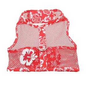 Cool Mesh Harness Hawaiian Hibiscus - Red (Option: X-Small)