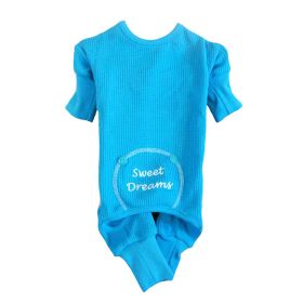 Blue Sweet Dreams Thermal Pajamas (Option: X-Small)